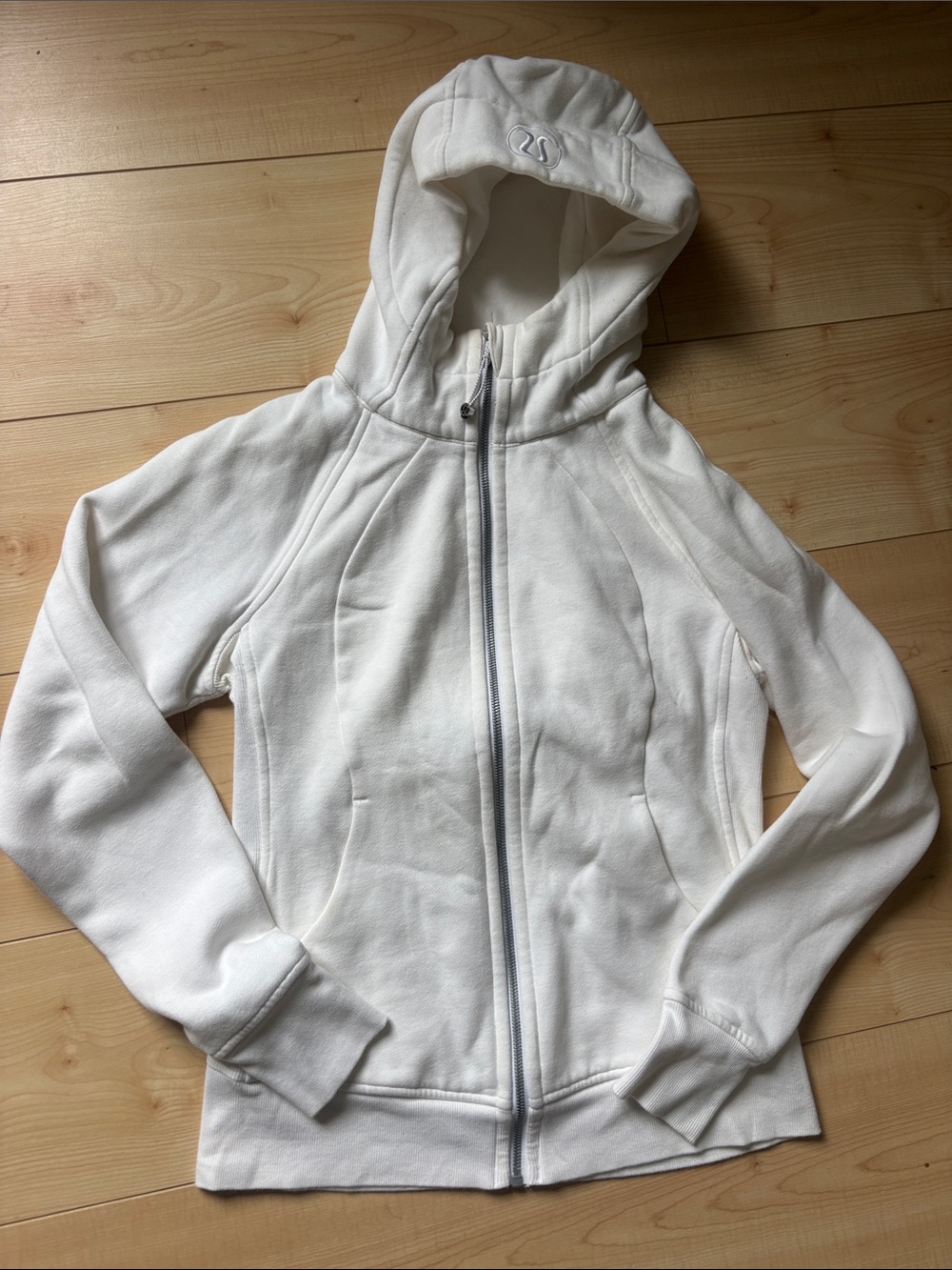 lululemon athletica White Hooded Full-Zip Utility Jacket